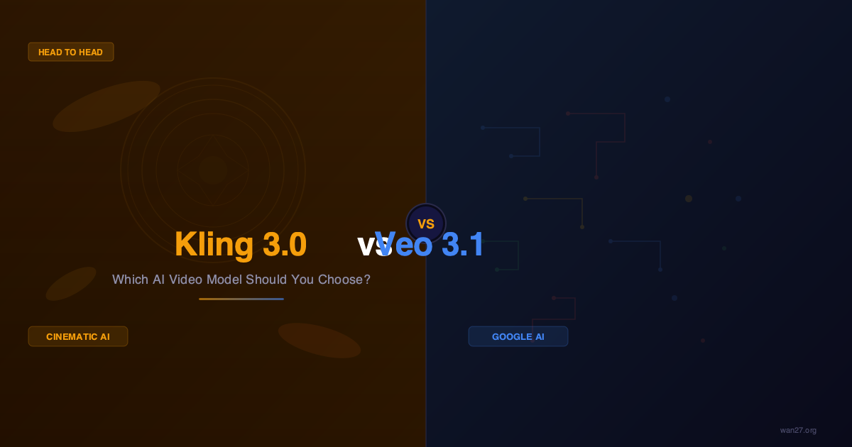 kling 3.0 vs veo 3.1 ai video comparison banner