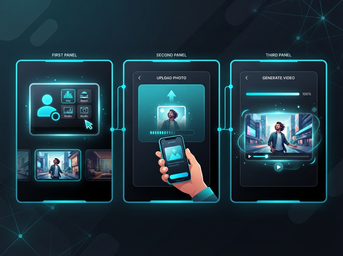 Genematic preset scenario photo-to-video workflow