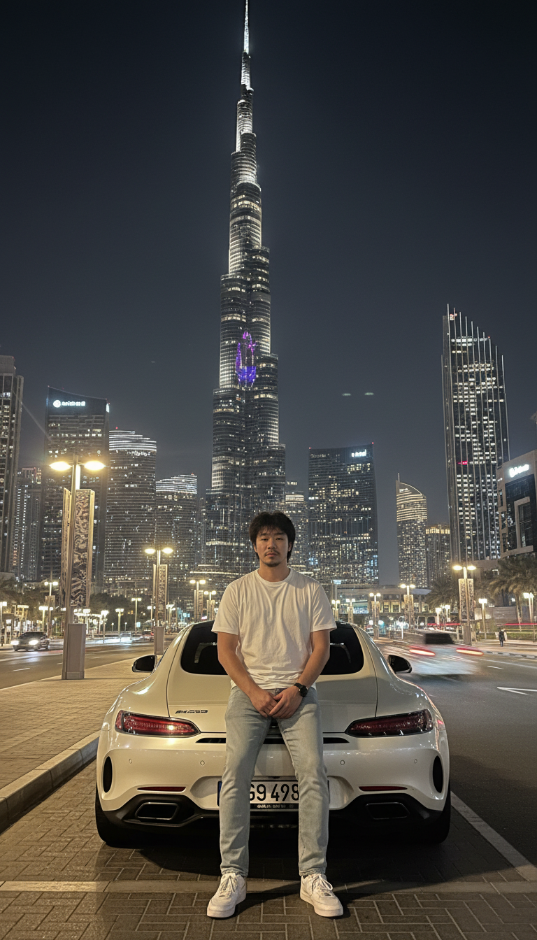 Dubai AMG Night — LarpGPT Cars scene template