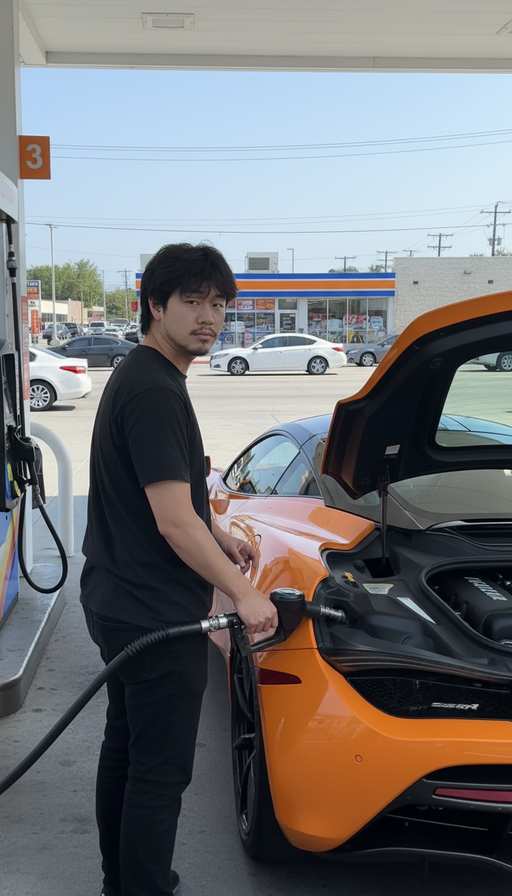McLaren Gas Station — LarpGPT Cars scene template