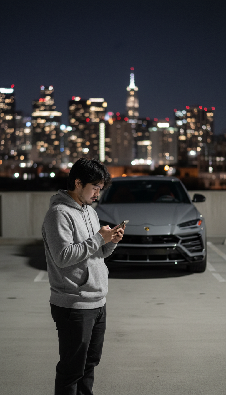 Urus Rooftop Night — LarpGPT Cars scene template